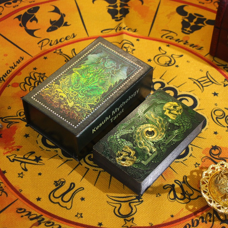 Mystical Green & Gold Edition - Карты Таро Мифологии Кесулу