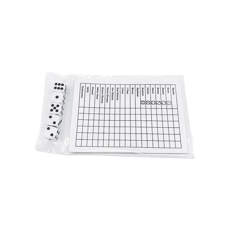 Classic Dice Game Essentials Набор табло YATZY