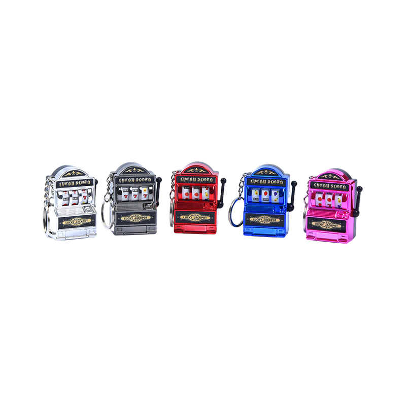 Миниатюрные металлические брелки для игровых автоматов — набор из пяти ярких цветов