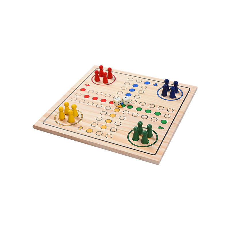 Классическая деревянная настольная игра LUDO, издание для семейных развлечений