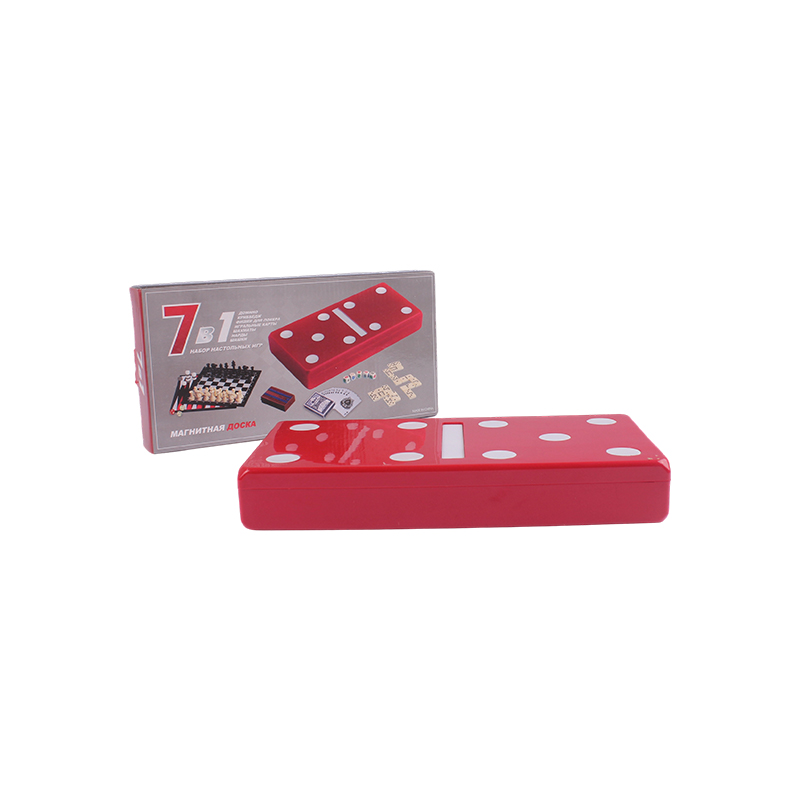 Red Polka-Dot Edition — классический комбинированный набор домино и криббеджа