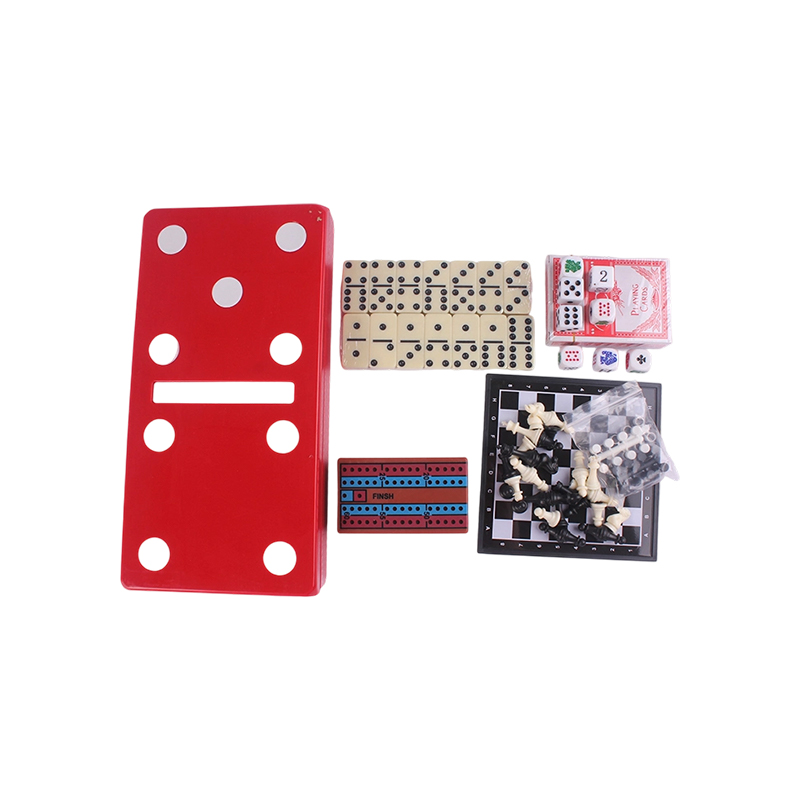Red Polka-Dot Edition — классический комбинированный набор домино и криббеджа