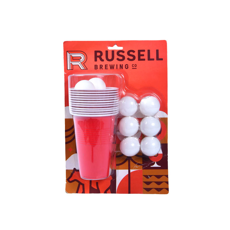Набор для пивного понга Russell Brewing Co. — включает чашки и шарики
