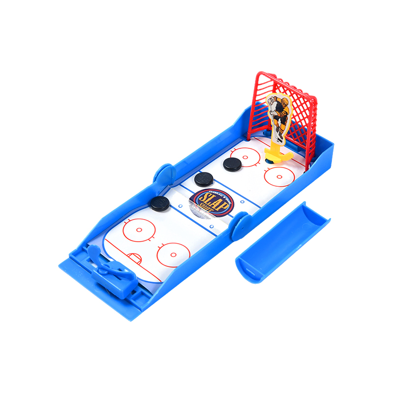 Компактная настольная хоккейная игра с подпружиненной пусковой установкой Slap Shot Mini Hockey Game