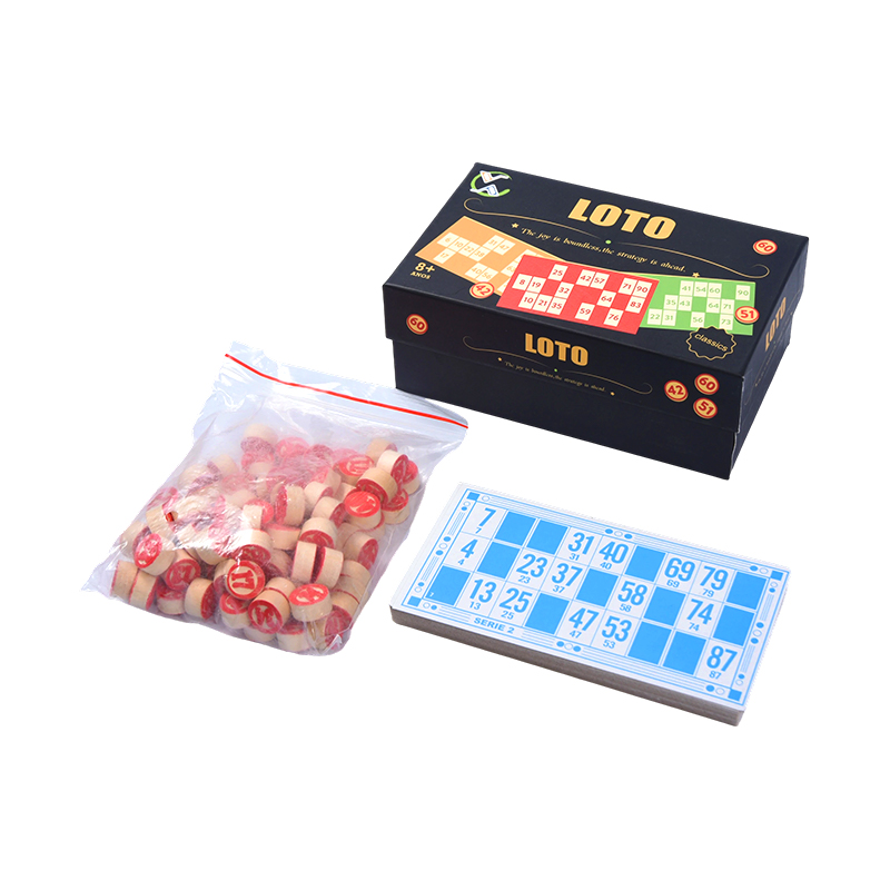 Игровой набор LOTO (в стиле бинго) – в комплекте с жетонами, картами и коробкой для хранения.